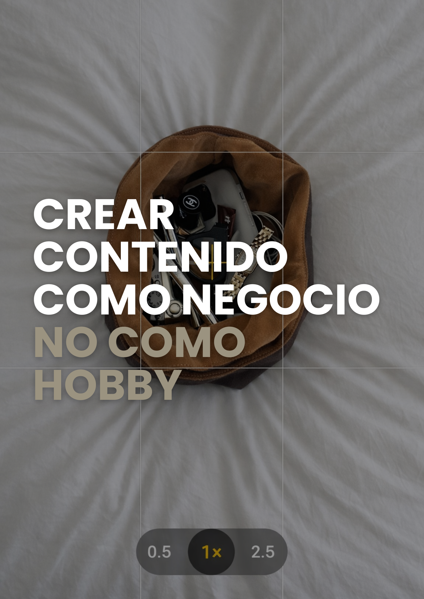 Crear contenido como negocio, no como hobby